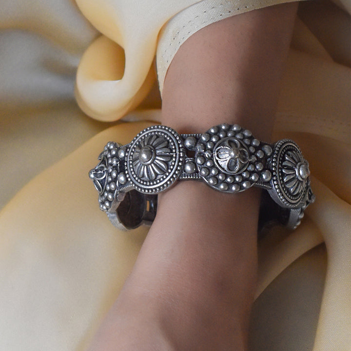 Teejh Sheela Silver Oxidised Bracelet