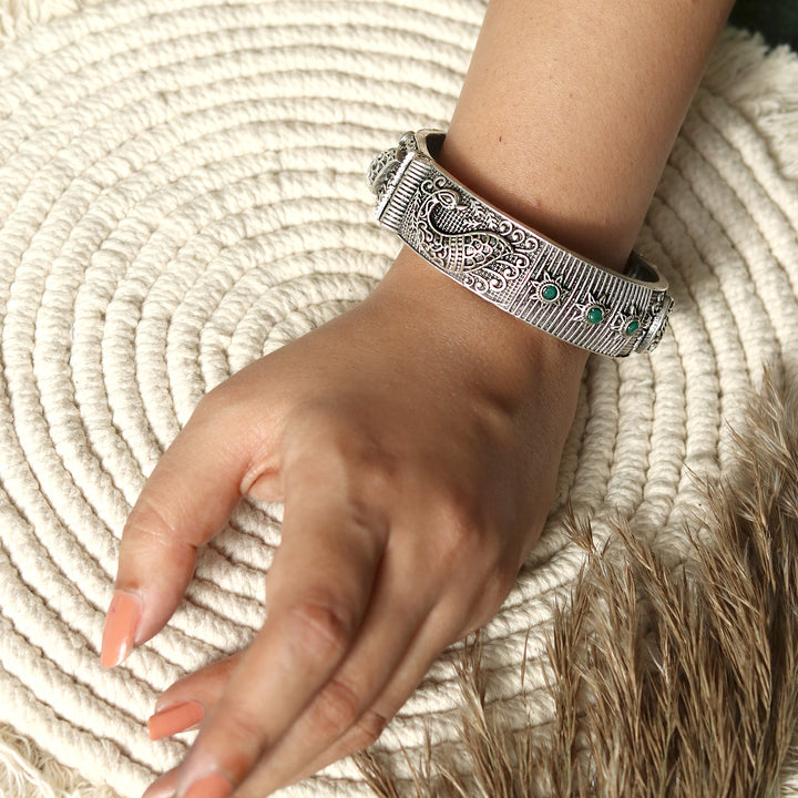 Teejh Vaarahi Silver Oxidised Bangles