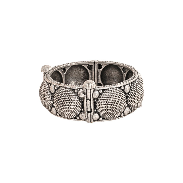 Teejh Ovya Silver oxidised bracelet
