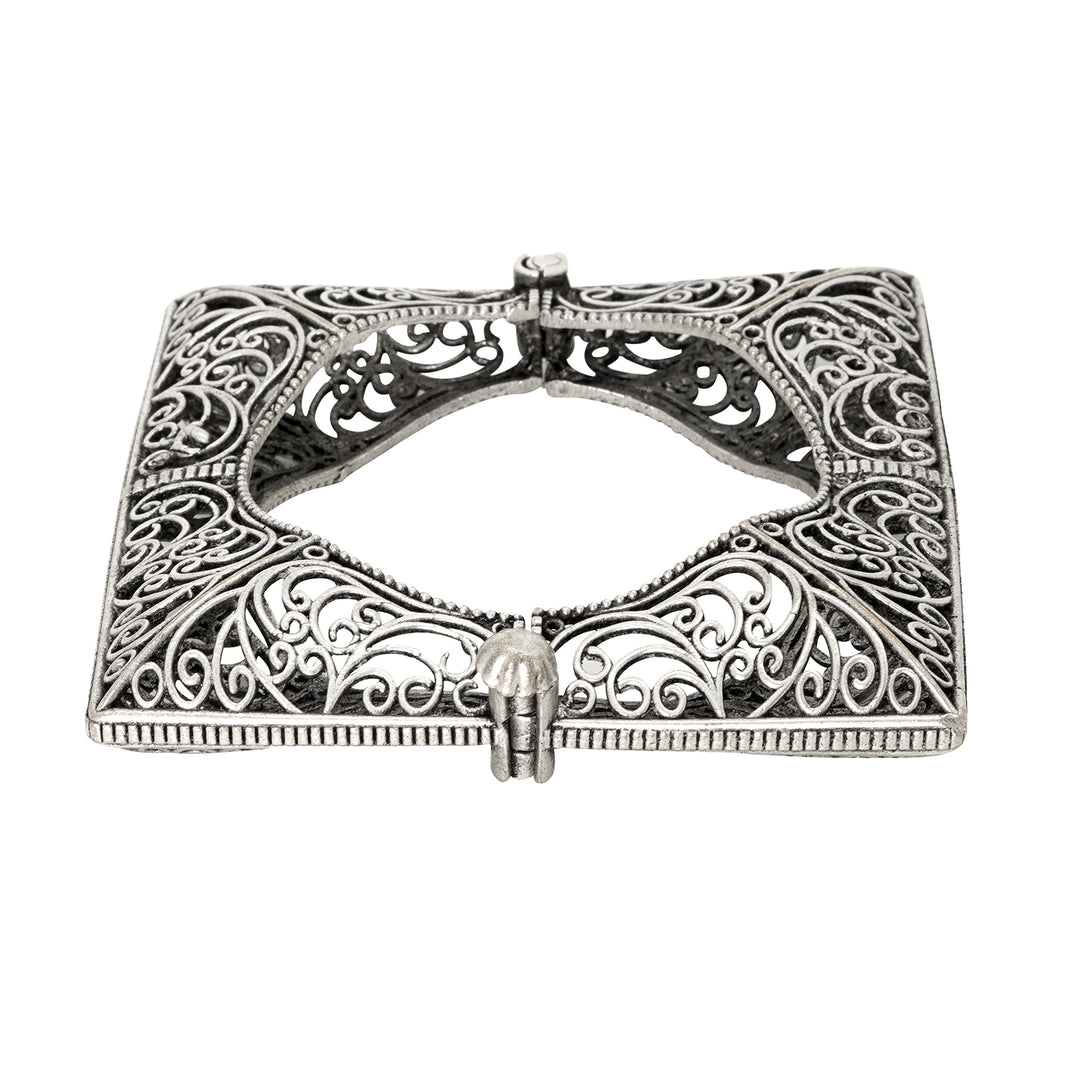 Teejh Nishika Silver Oxidised Bracelet