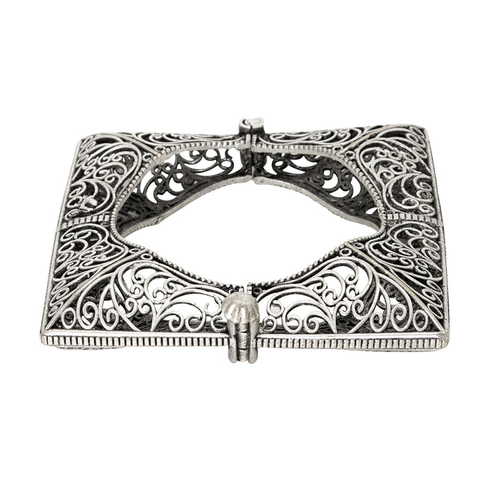 Teejh Nishika Silver Oxidised Bracelet