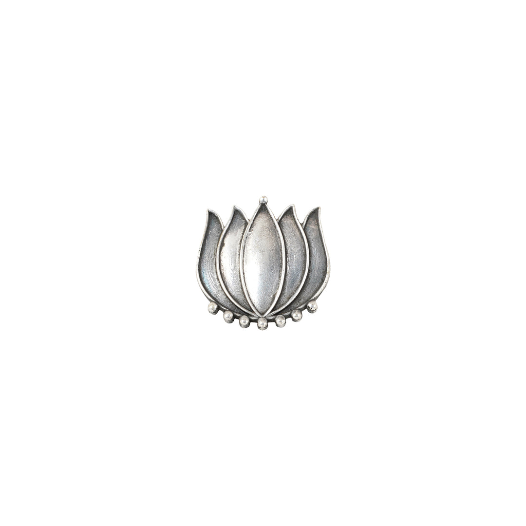 Teejh Aagha Silver Oxidised Ring