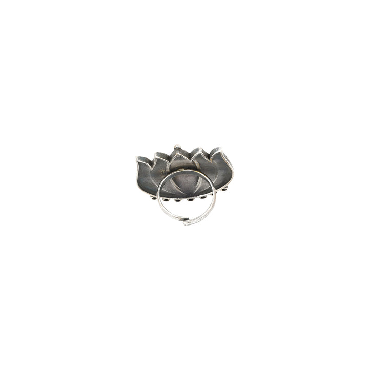 Teejh Aagha Silver Oxidised Ring