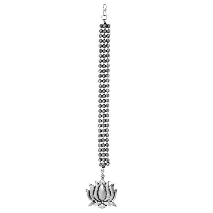 Teejh Vrutika Silver Oxidised Maang Tika