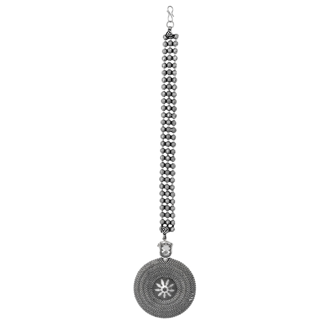 Teejh Miraya Silver Oxidised Maang Tika