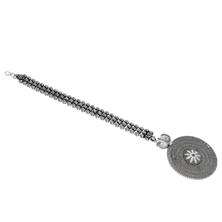 Teejh Miraya Silver Oxidised Maang Tika