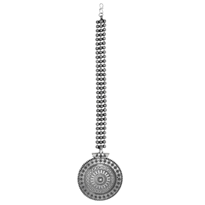 Teejh Deepa Silver Oxidised Maang Tika