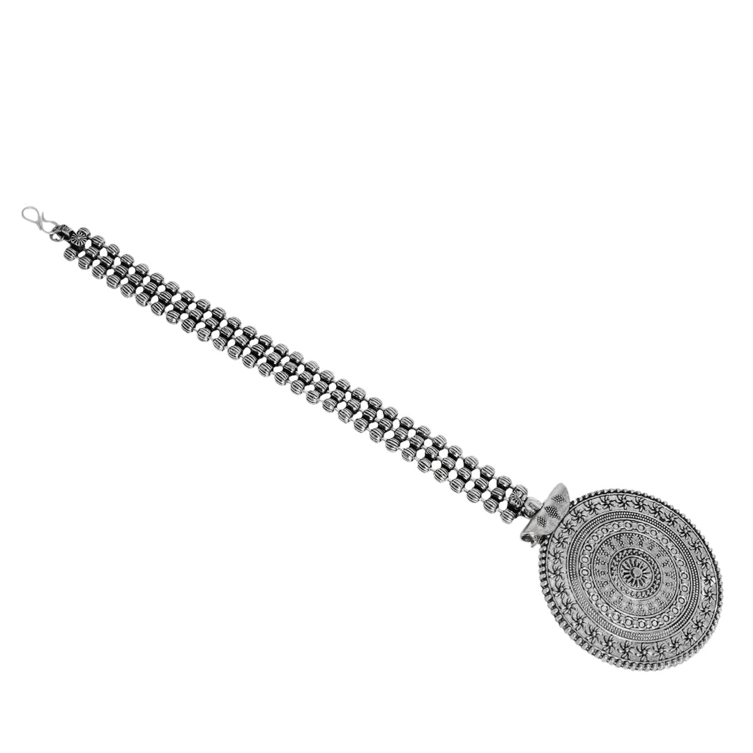 Teejh Deepa Silver Oxidised Maang Tika
