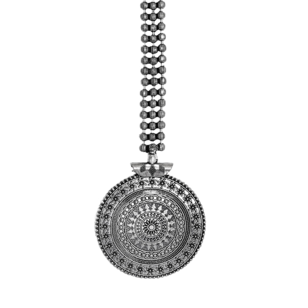Teejh Deepa Silver Oxidised Maang Tika