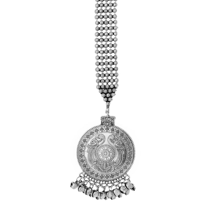 Teejh Eta Silver Oxidised Maang Tika