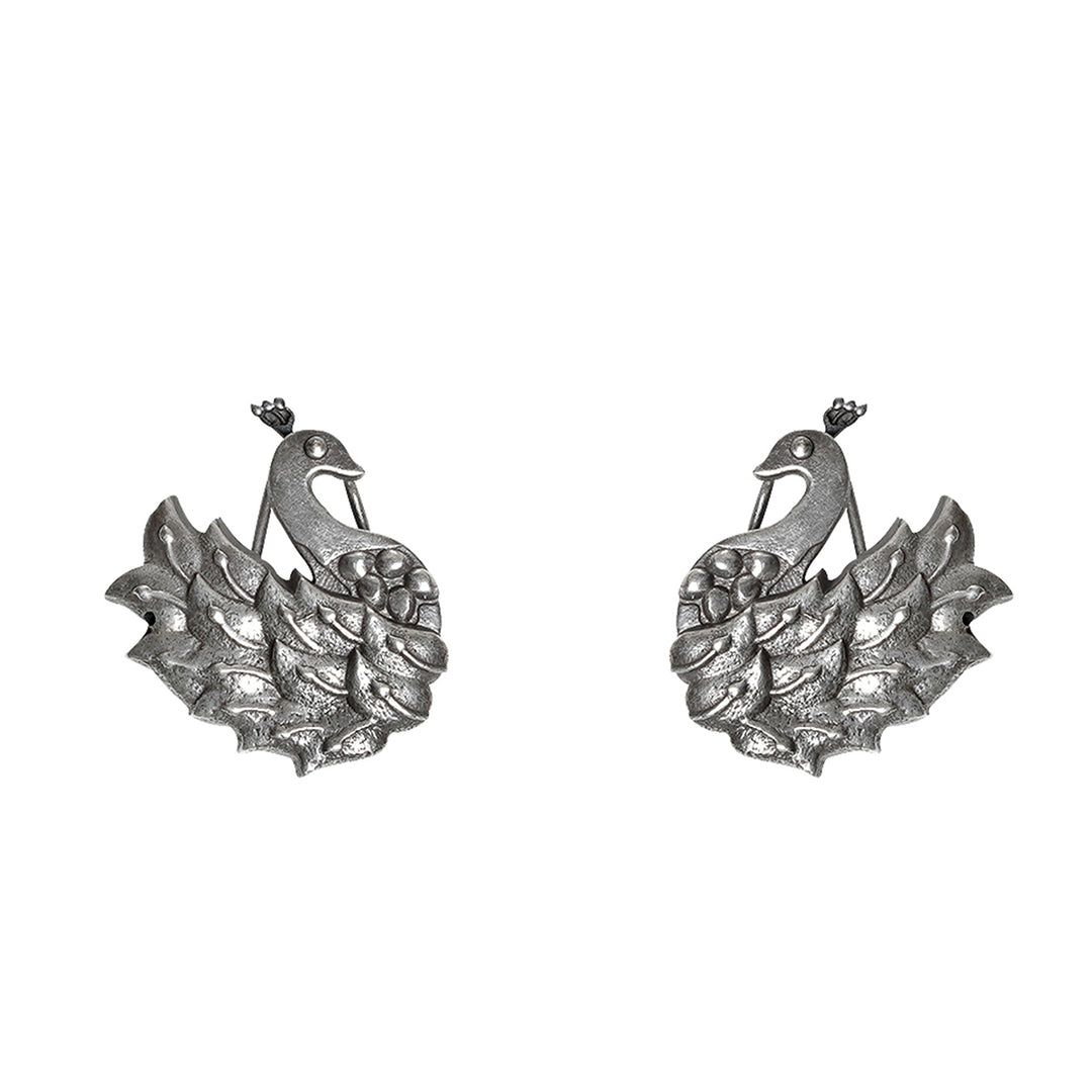 Teejh Anu Priya Silver Oxidised Earrings