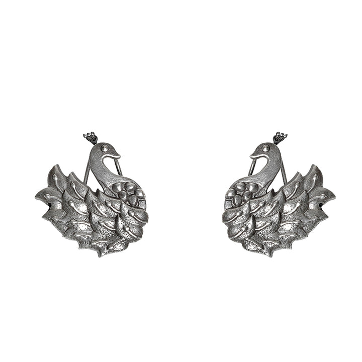 Teejh Anu Priya Silver Oxidised Earrings