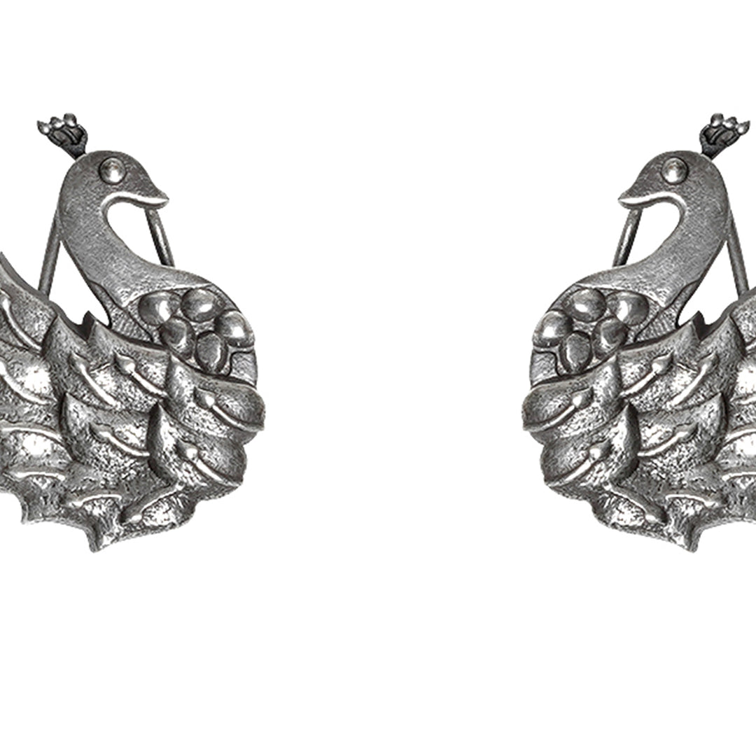 Teejh Anu Priya Silver Oxidised Earrings