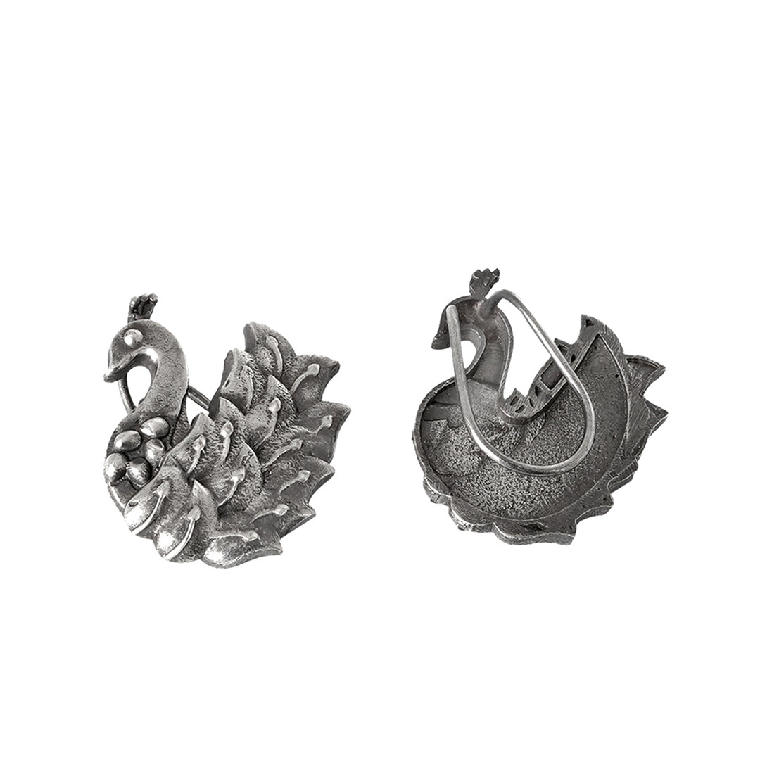 Teejh Anu Priya Silver Oxidised Earrings