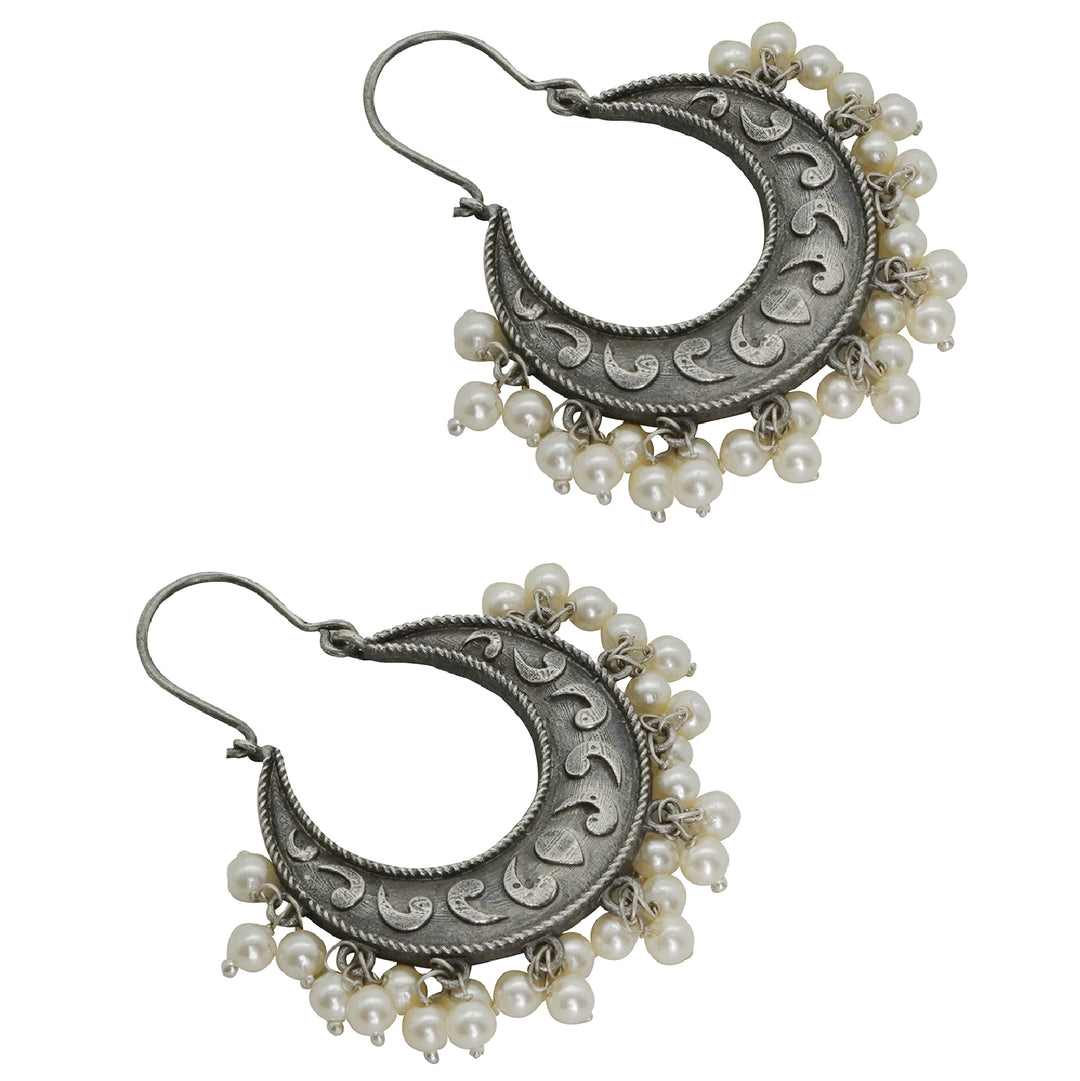 Teejh Vibha Silver Oxidised Earrings