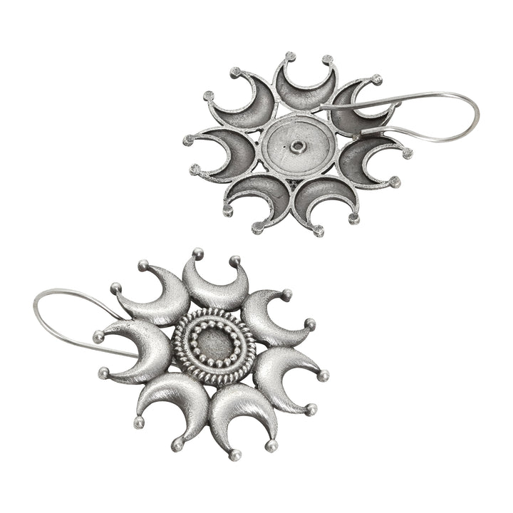 Teejh Kyra Silver Oxidised Earrings