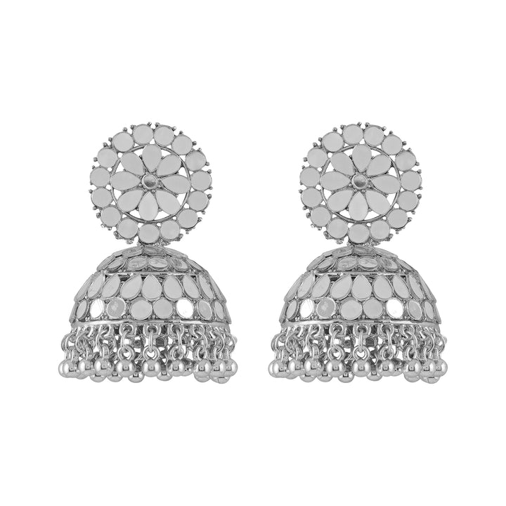 Teejh Karnika Silver Oxidised Earring