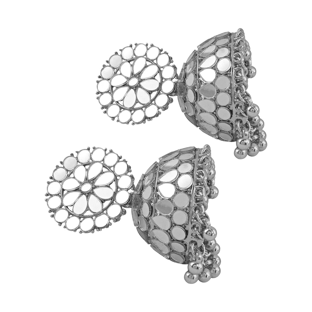 Teejh Karnika Silver Oxidised Earring