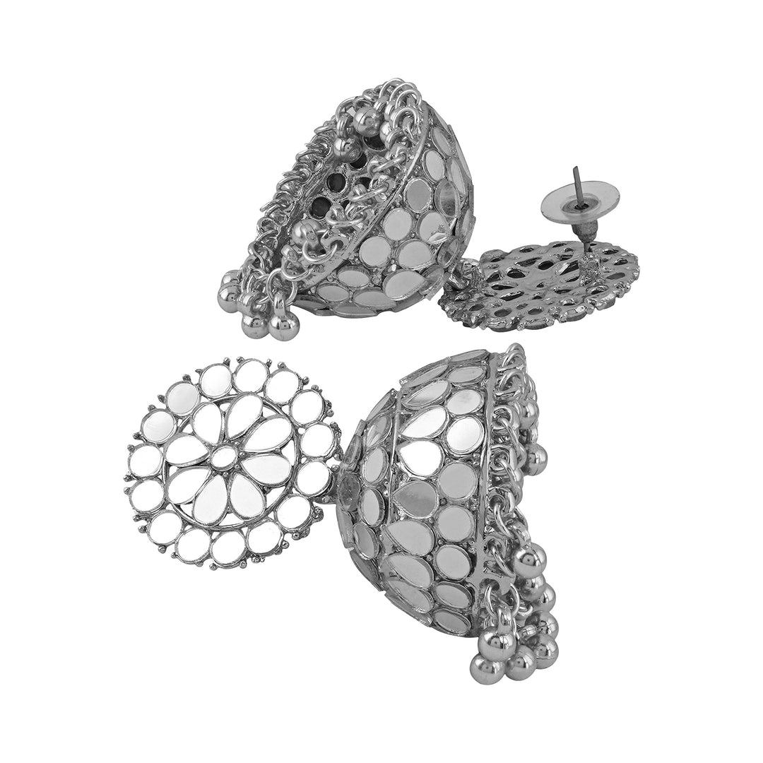 Teejh Karnika Silver Oxidised Earring