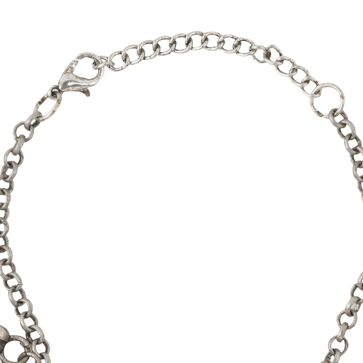 Teejh Aafrah Ghungroo Silver Oxidised Bracelet