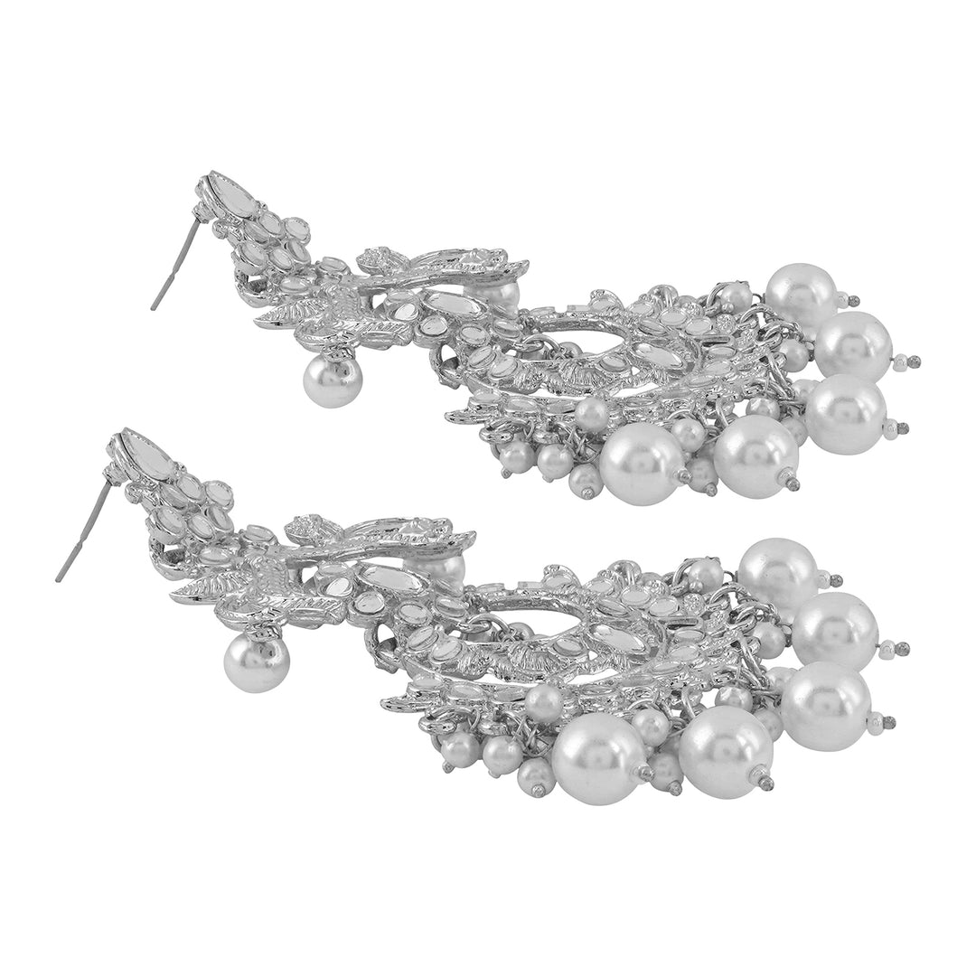 Teejh Vallari Silver Oxidised Earring