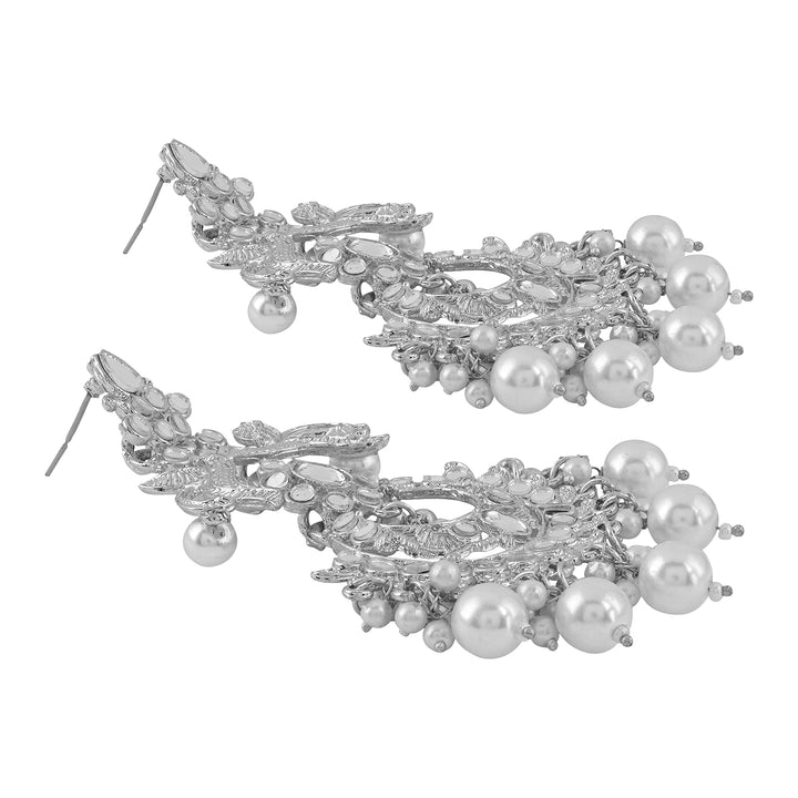 Teejh Vallari Silver Oxidised Earring