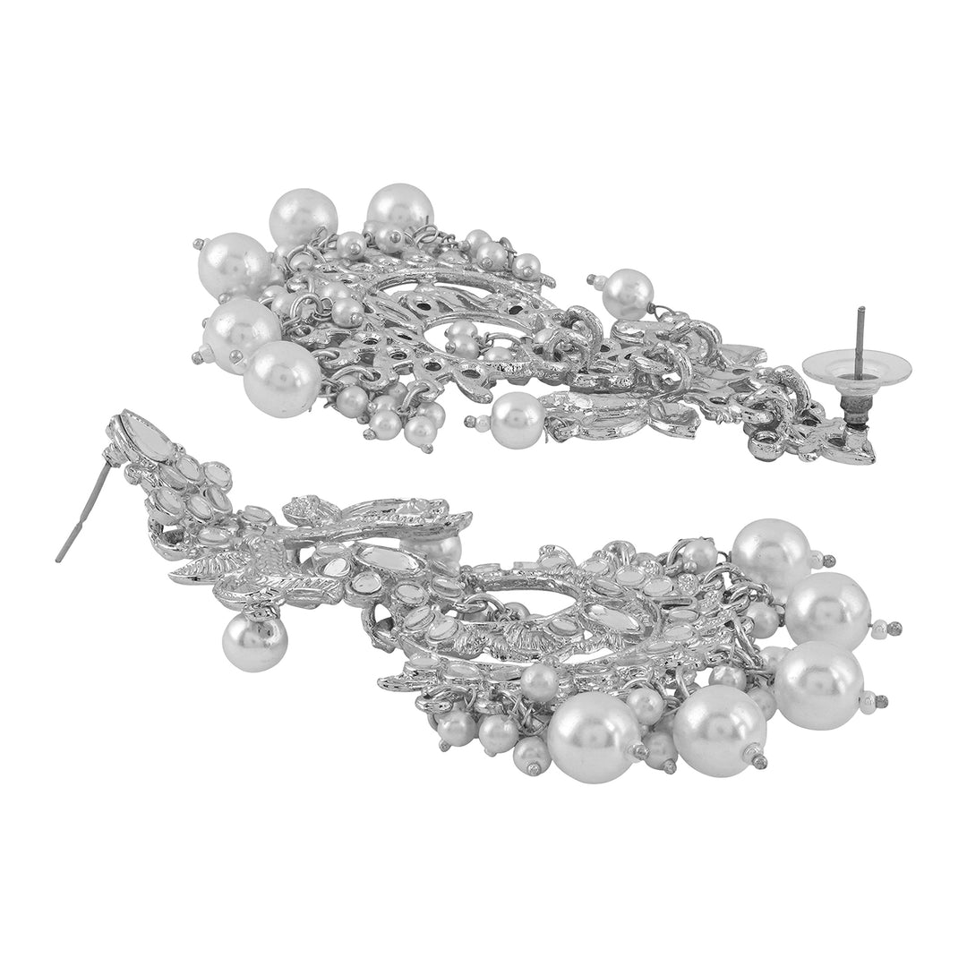 Teejh Vallari Silver Oxidised Earring