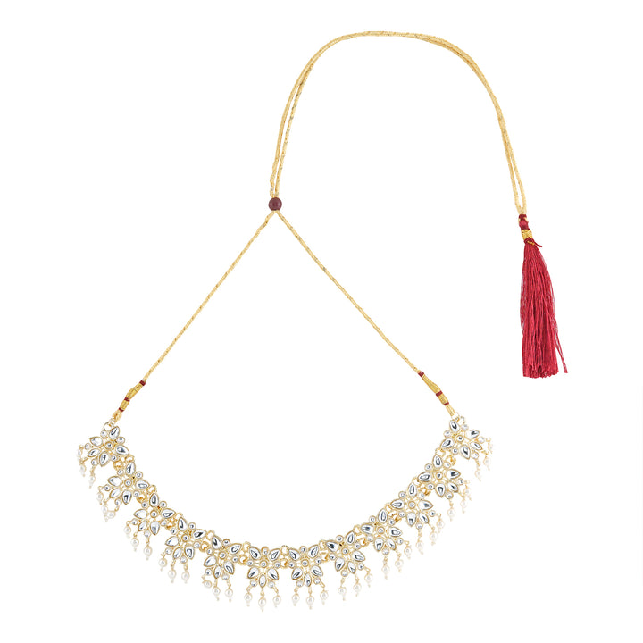 Teejh Anuka Pearl and Polki Necklace