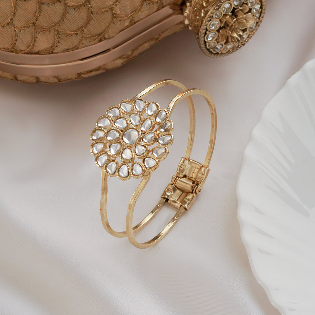 Teejh Niruja Pearl and Polki Bracelet