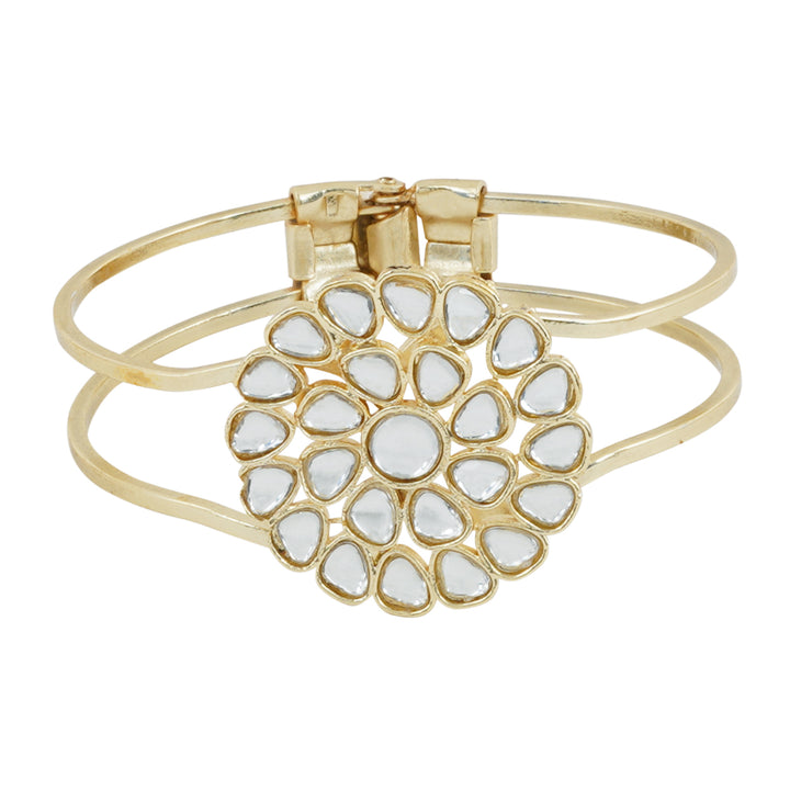 Teejh Niruja Pearl and Polki Bracelet