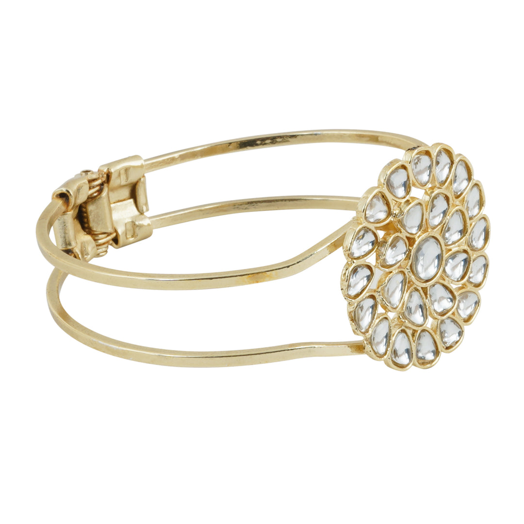 Teejh Niruja Pearl and Polki Bracelet