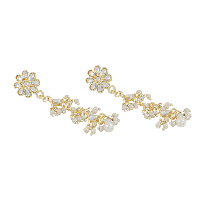 Teejh Radhika Pearl and Polki Earring