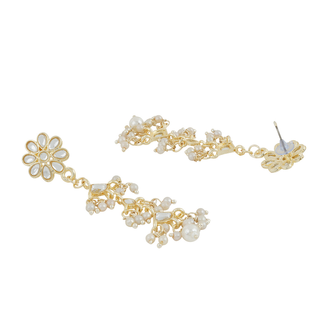 Teejh Radhika Pearl and Polki Earring