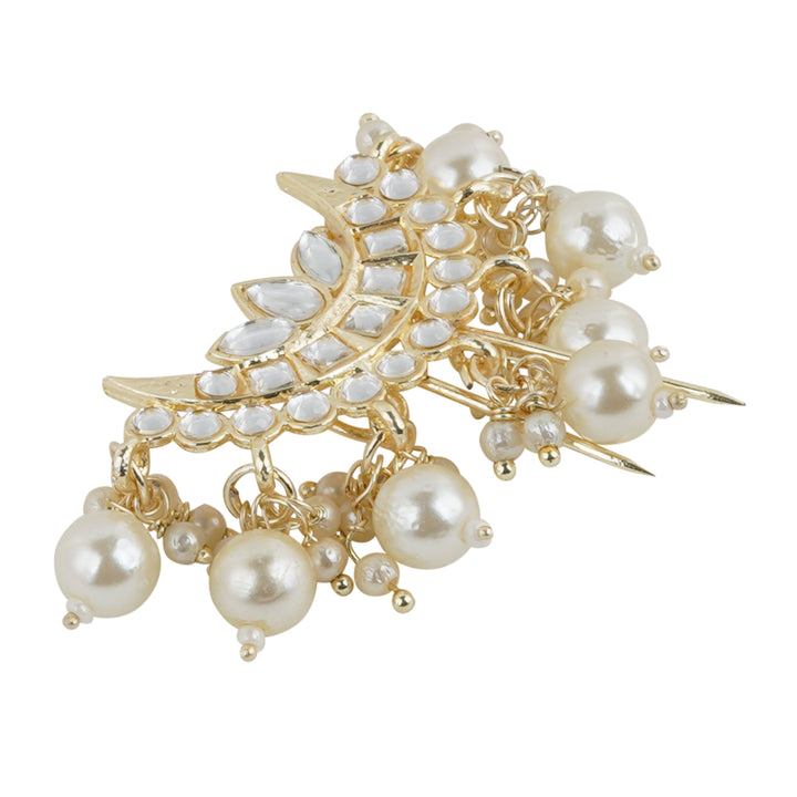 Teejh Jeeya Pearl and Polki Juda Pin