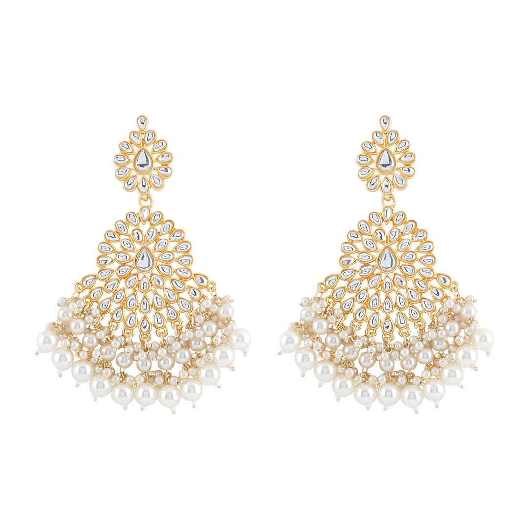 Teejh Hritika Pearl and Polki Earring