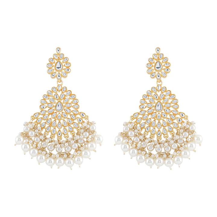 Teejh Hritika Pearl and Polki Earring