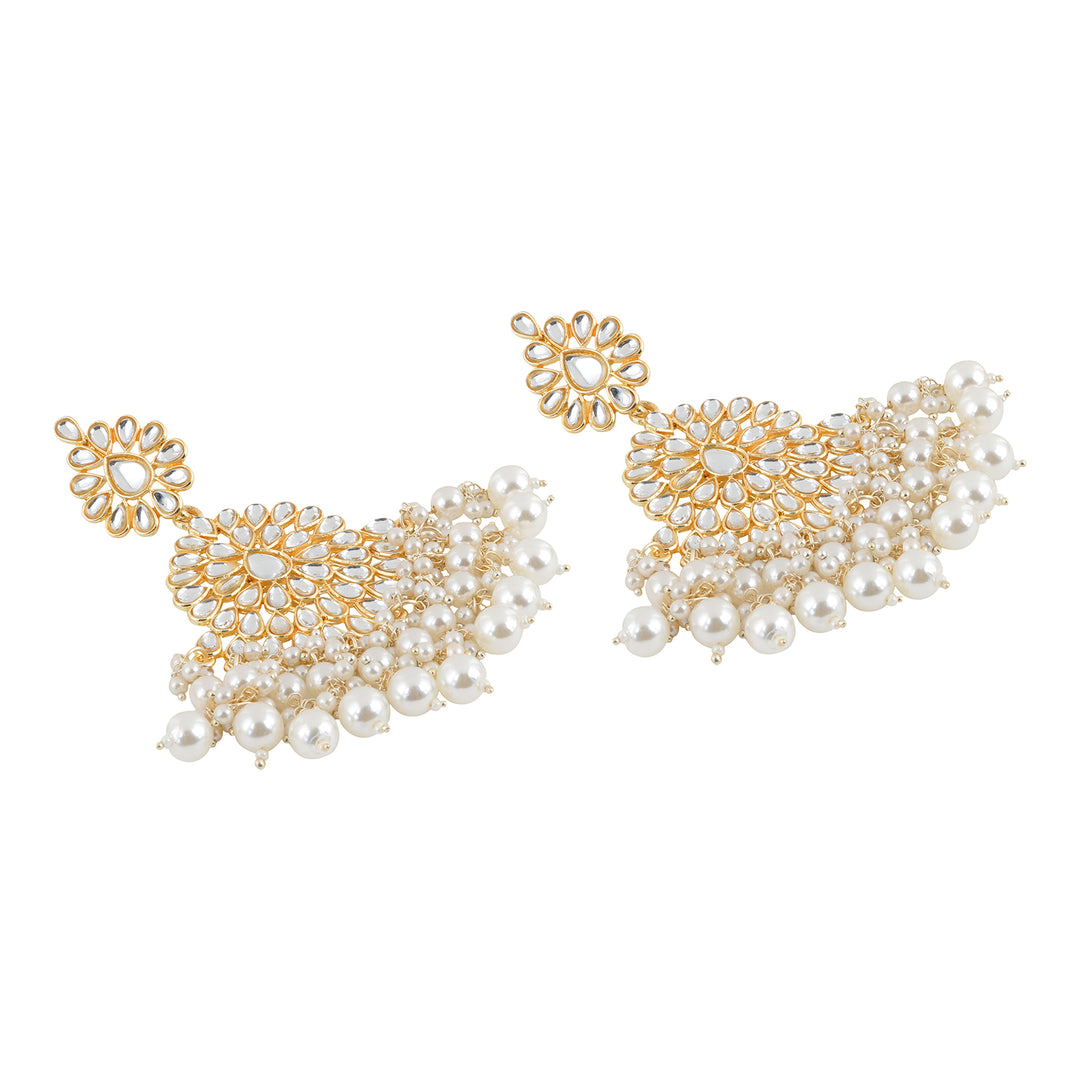 Teejh Hritika Pearl and Polki Earring