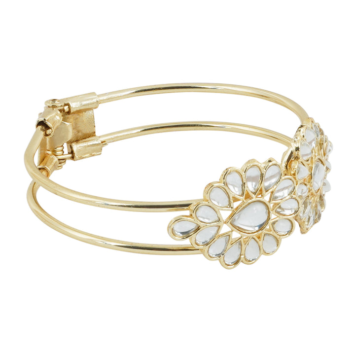 Teejh Karishmaa Pearl and Polki Bracelet