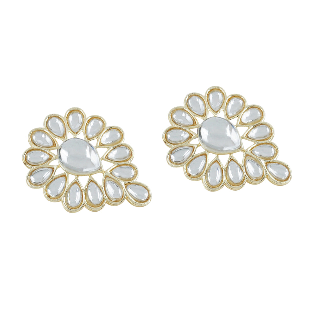 Teejh Jhilmil Pearl and Polki Necklace Set