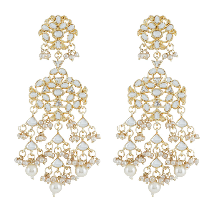 Teejh Kanica Pearl and Polki Necklace Set