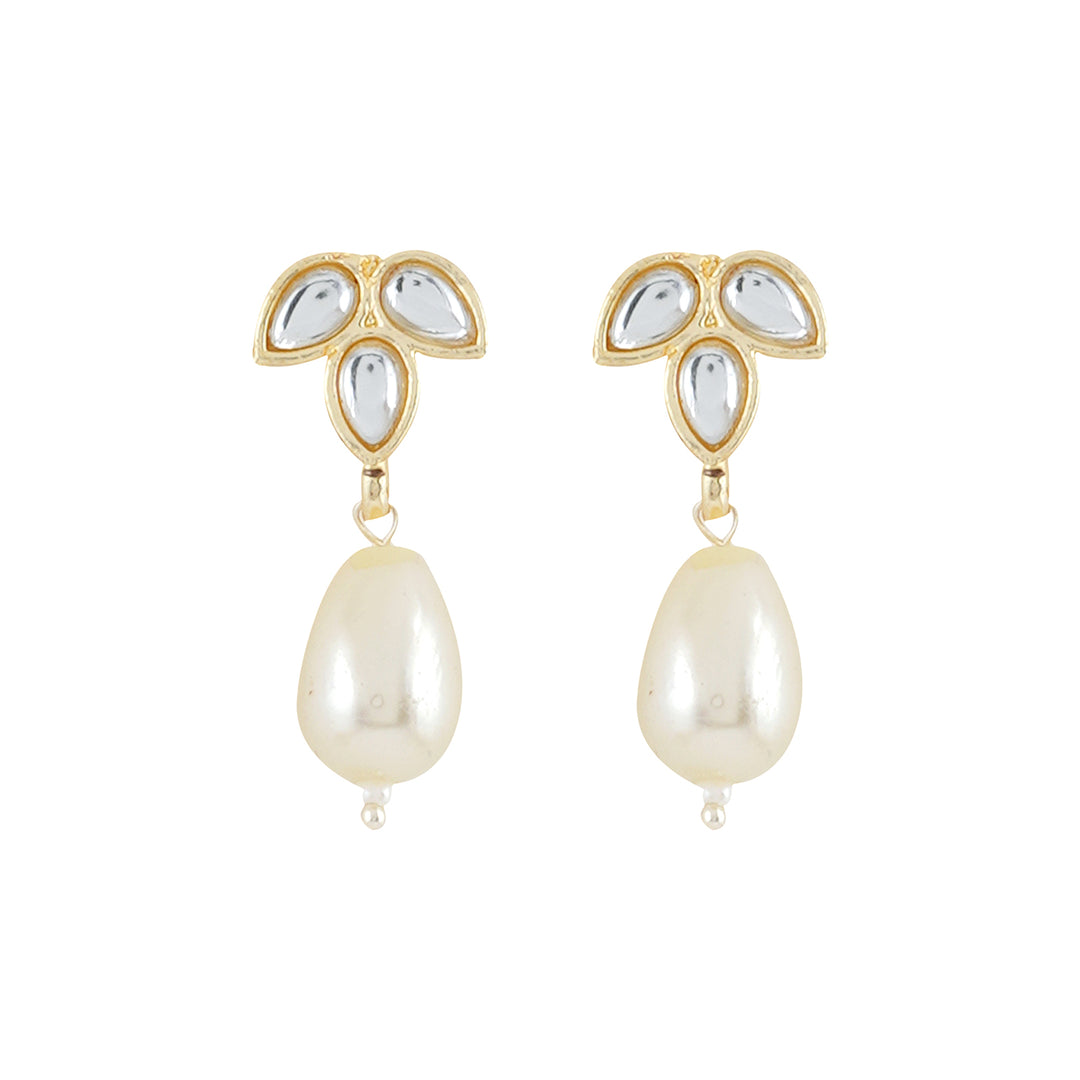 Teejh Kashvi Pearl and Polki Earring