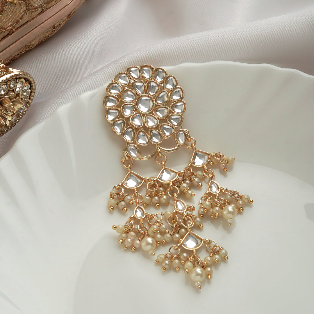 Teejh Amiyaa Pearl and Polki Juda Pin