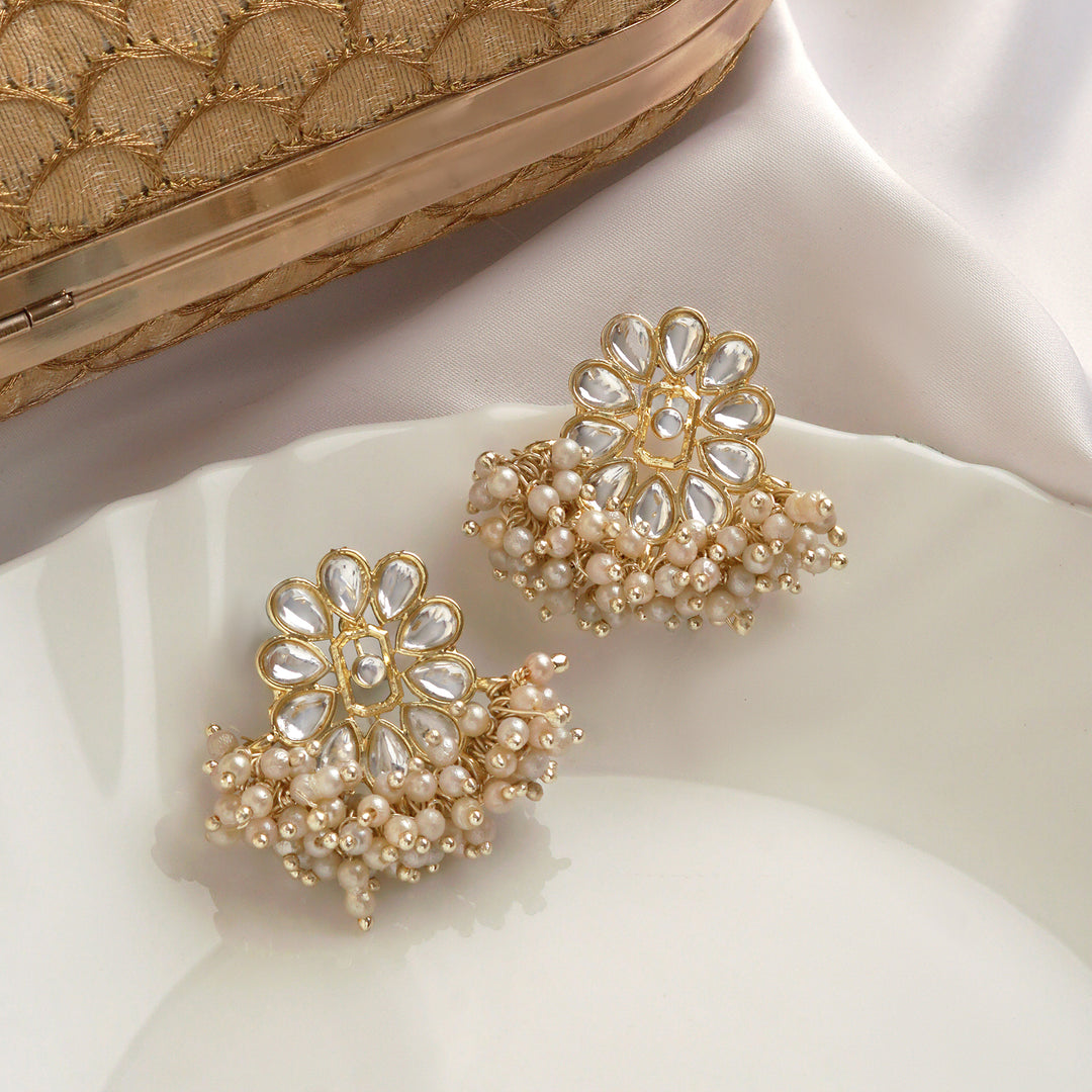 Teejh Kriya Pearl and Polki Earring