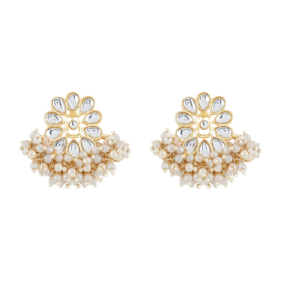 Teejh Kriya Pearl and Polki Earring