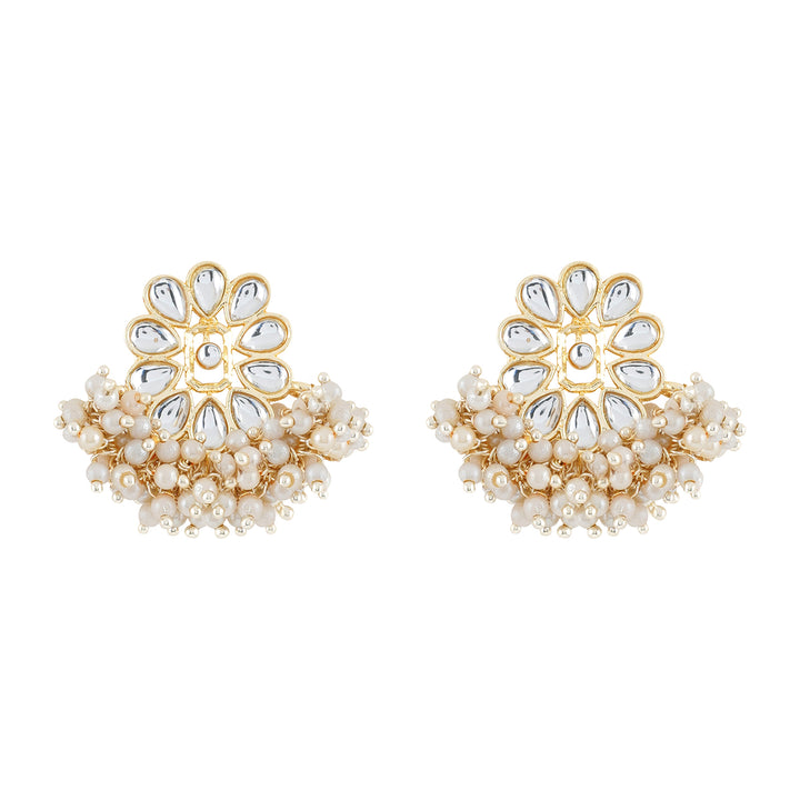 Teejh Kriya Pearl and Polki Earring