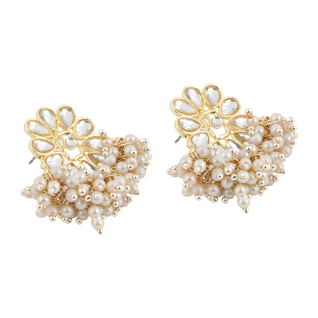 Teejh Kriya Pearl and Polki Earring