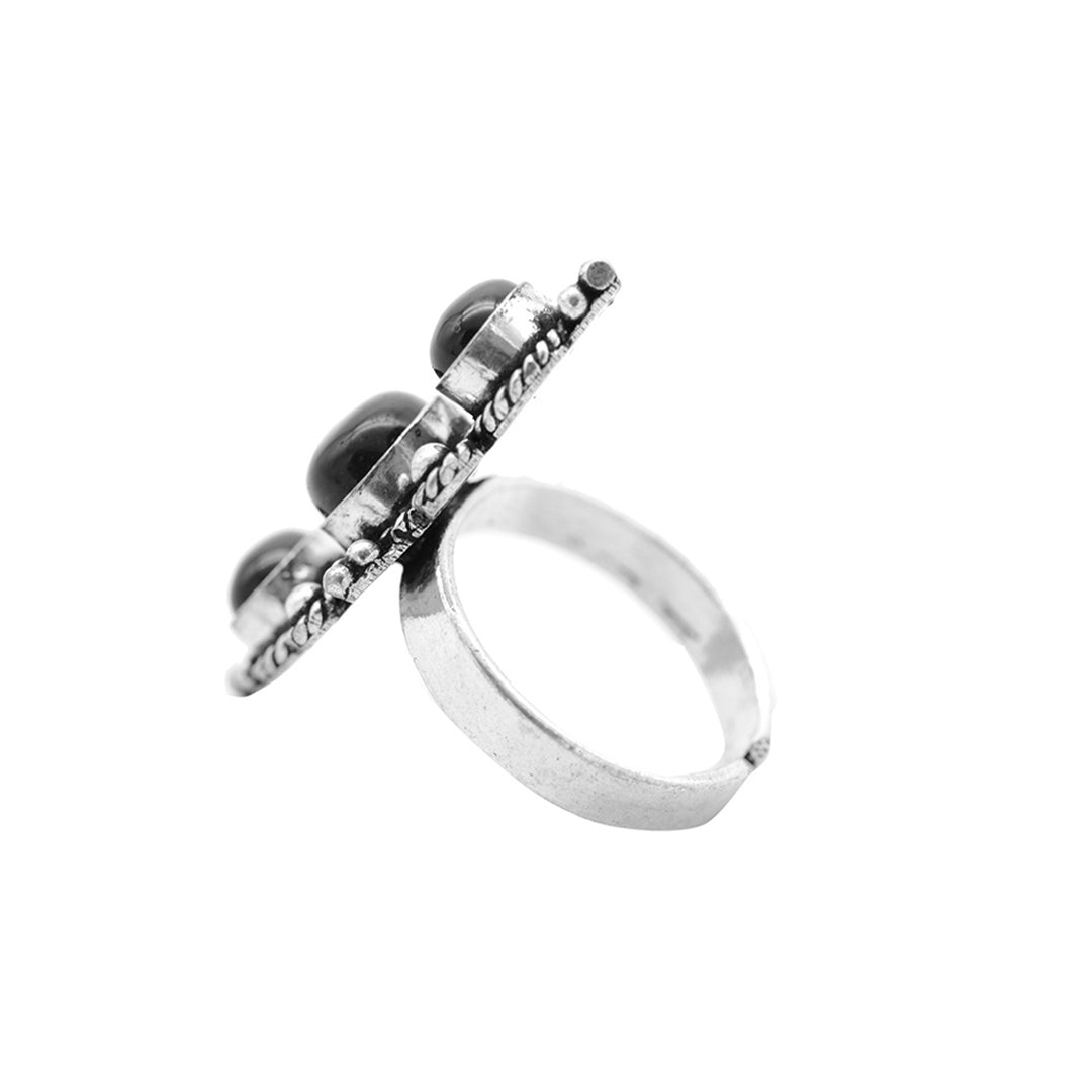 Teejh Tavishi Metallic Silver Oxidized Jewelry Gift Set