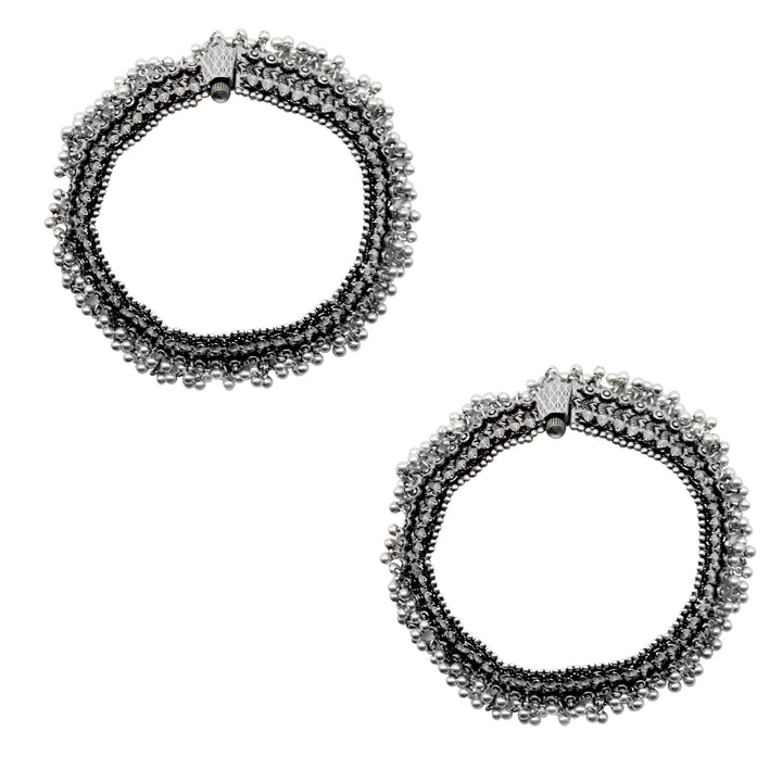 Teejh Krishika Metallic Silver Oxidized Jewelry Gift Set