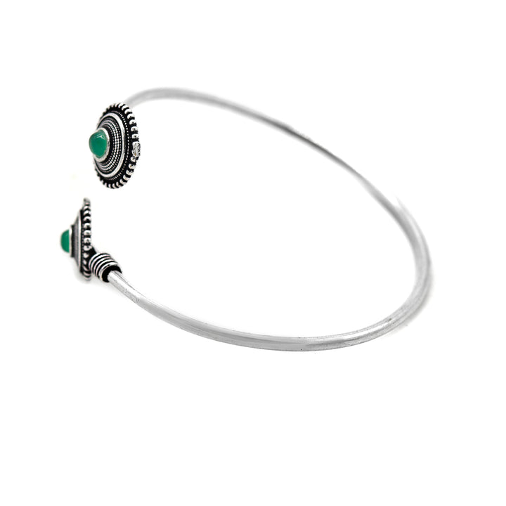 Urmi Green Silver Oxidized Jewelry Gift Set - Teejh