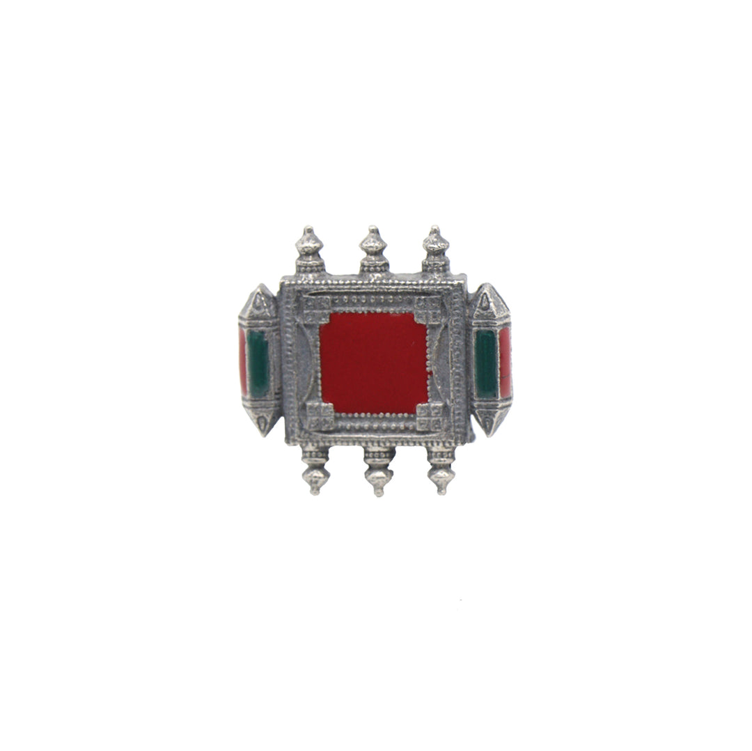 Teejh Namasya Multi Colored  Silver Oxidized Jewelry Gift Set